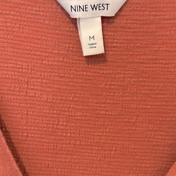 Rust Romper with Puff Sleeves and Pockets - Picture 6 of 8